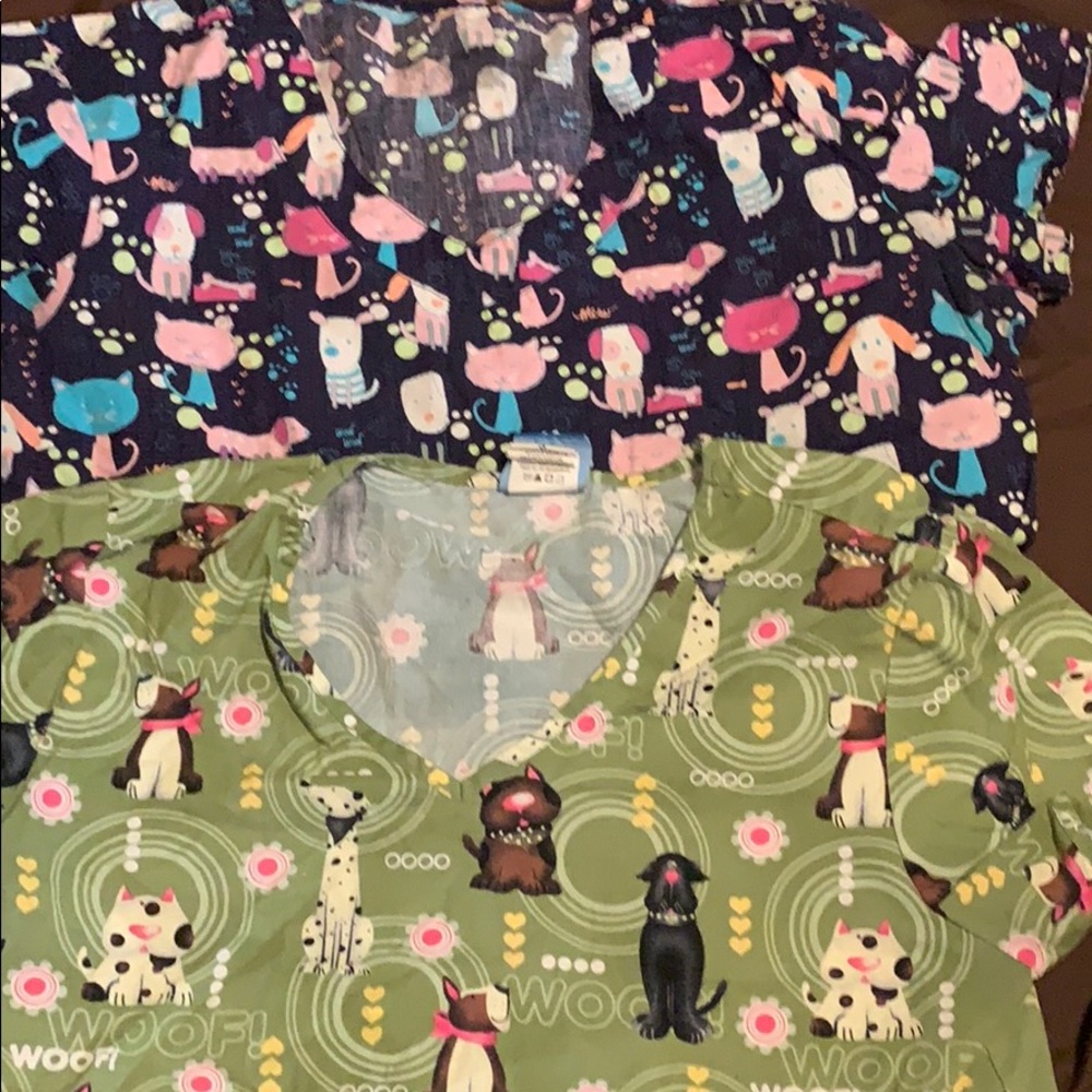Scrub tops